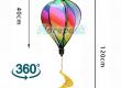 Madárriasztó ballon függő spirállal - vegyes szín