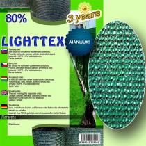 Belátásgátló, szélfogó és árnyékoló háló LIGHTTEX 90 g/m2 - 80% takarás