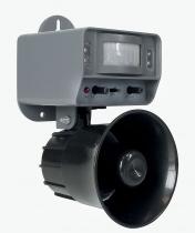 Ultrahangos madárriasztó - 400 m2 - Elemmel és adapterről is működtethető / WK0108